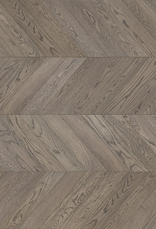 White Oak UV Lacquer Chevron Engineered Wood Pisos OA006-7